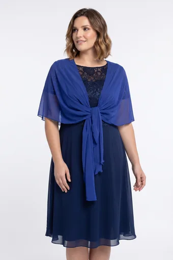 Elegantne rukkilillesinine sall